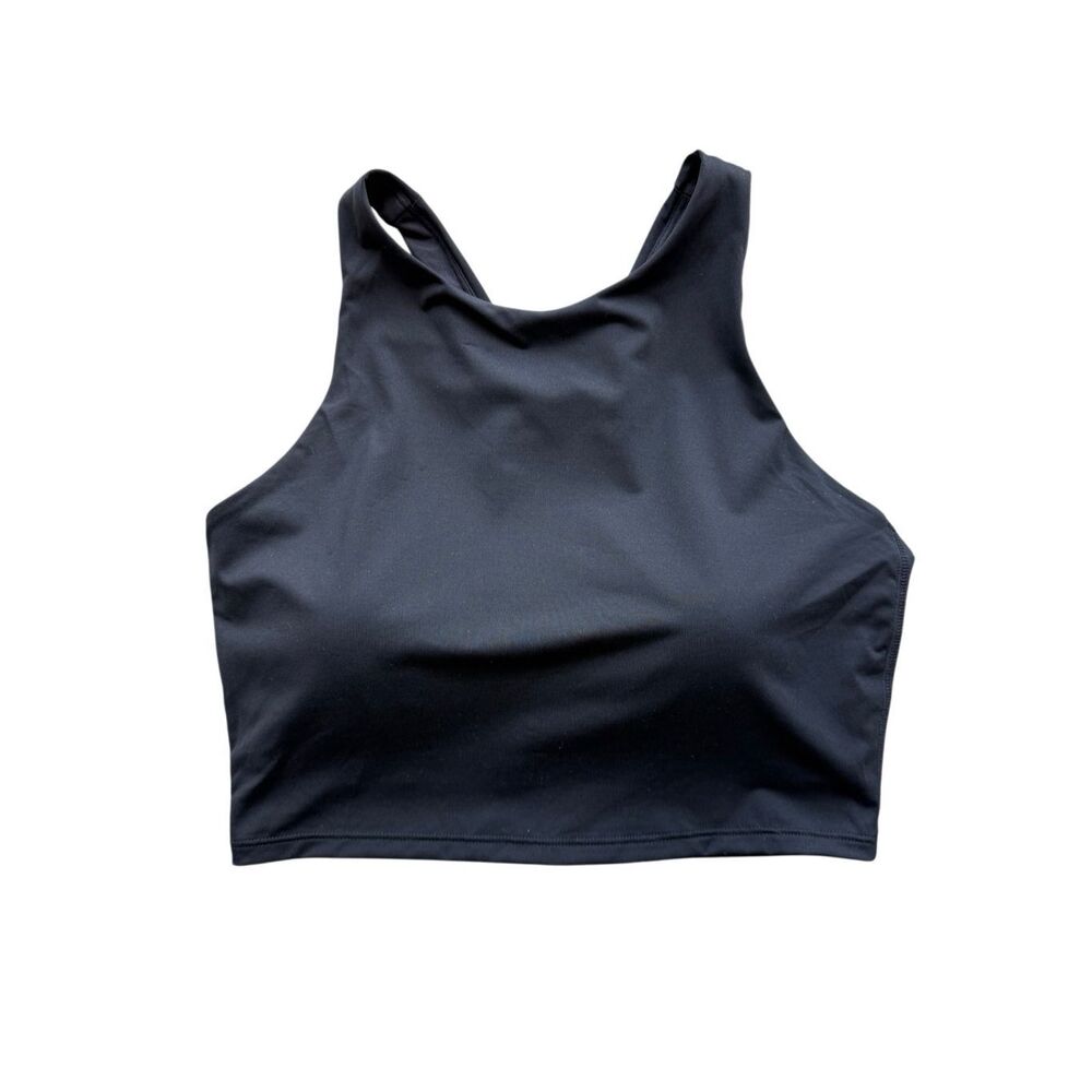 Athleta Purpose Crop Sports Bra In Black Size S - Picture 5 of 9